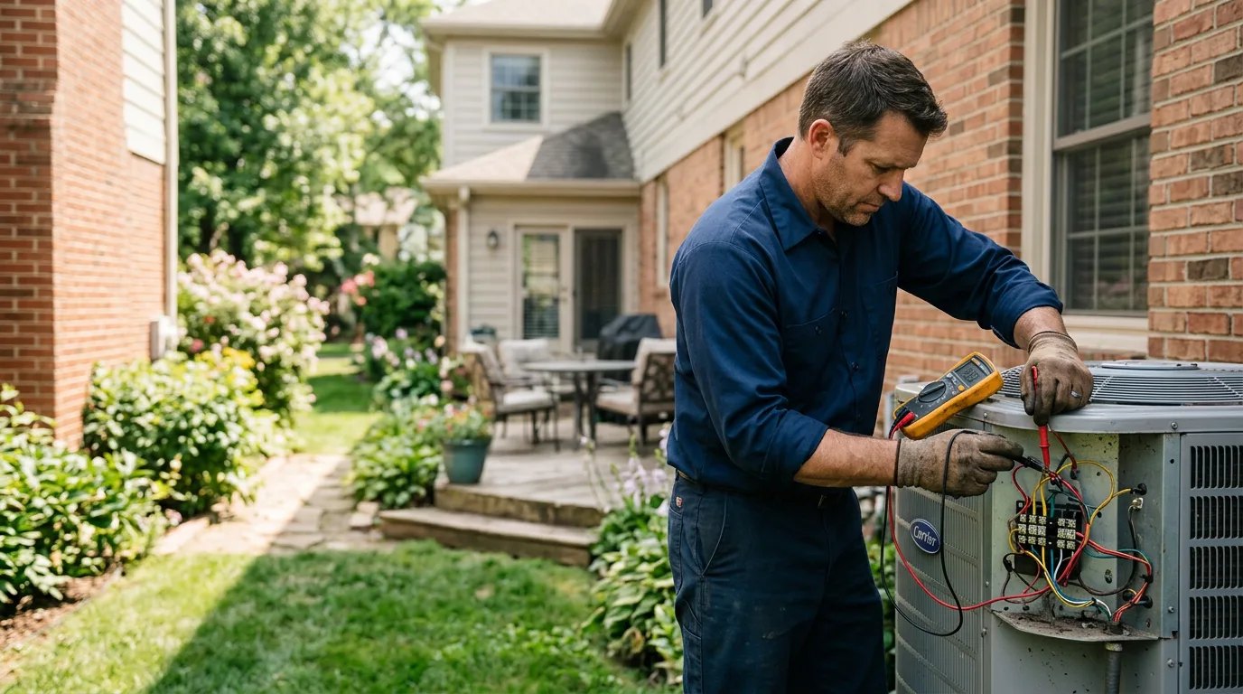 HVAC technician working near Drexel, NC